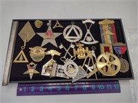 Lot of Masonic Temple Metal Memorabilia
