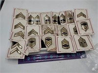 Lot of Military Uniform Rank Pins