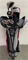 11 - GOLF BAG W/ CLUBS (D129)