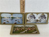 Vintage, stereoscopic, collectors cards, world