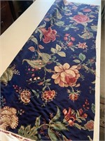 Partial roll of upholstery fabric