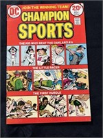 Champion sports, comic book, DC