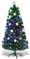 $50  Goplus 4ft Fiber Optic Xmas Tree  LED  4 FT