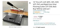 B627 LVT-330 13 Pro Vinyl floor cutter for LVP