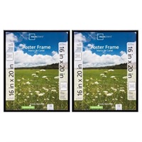G672  Mainstays 16x20 Black Picture Frames