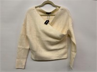 NWT Express Women’s Cream Sweater Size Large