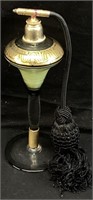 VTG. ART DECO GREEN, GOLD & BLACK DECORATED