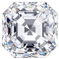 Asscher 2.86 carats H SI1 Certified Lab Diamond