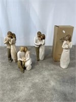 Willow Tree Figurines, set of 4. One with box