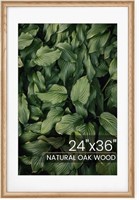 G687  Natural Oak Wood 24x36 Poster Frame Set