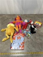 Dr Suess stuffed toys, figurines, coloring book