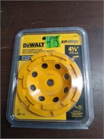 DEWALT 4-1/2" Double Row Diamond Cup Wheel.