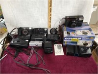 Mixed Camera Lot-CANON, Olympus, Pentex