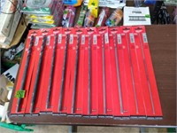 10 MILWAUKEE Assorted 12" Black Oxide Drill Bits.