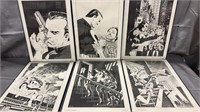 Set of 6 Marvel 1989 Wall Art Limited Ed 1054 of