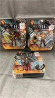 2011 Marvel Thor Figures in package qty 3