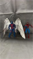 Marvel Archangel and Spiderman Figures
