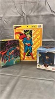 Superman limited edition figure and 2 puzzles