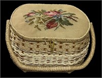 Embroidered Sewing Basket