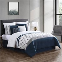 New King  8 Pc Ellison Comforter Set