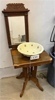 Eastlake Mirror, Table & Bowl