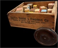 Vintage Adv Wood Wagon W’ Wood ABC Blocks