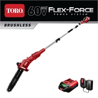 TORO 10in 60V Pole Saw  Battery/Charg. Incl.