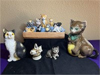Cat Collection Porcelain Trinket Planter Candle