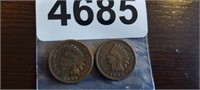 1899 & 1905 INDIAN HEAD PENNIES