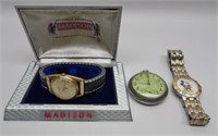 Madison Wristwatch, Ingraham Pocket Watch