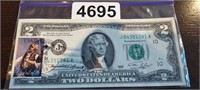 1976 UNCIRCULATED, POST OFFICE STAMP CANCELLED $2I