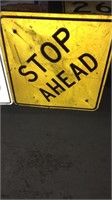 Stop ahead  sign