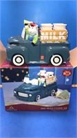 Milk truck cookie jar in box