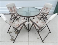 Patio Set: Table & 4 Chairs