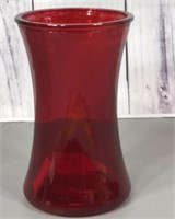 Large Red Glass vase