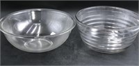 Large Mis Matched Glass Mixing Bowls