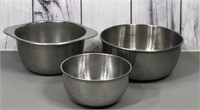 Mis Matched Stainless Steel  Bowls