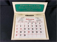 1961 Severson Bros Corn Shelling Calendar