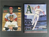 (2) Spiezio Autographed Baseball Magazines