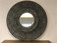 Large Metal Wall Hanging with Mirror