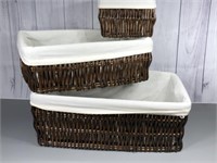 Lined Nesting Baskets