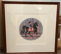 1986 Signed P. Buckley Moss "Justin" LE Lithograph