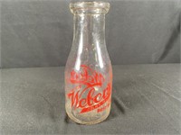 Weber's (Joliet IL) Pint Milk Bottle