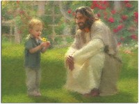 $14  Jesus & Child Canvas Art 12x16inch Unframed