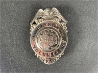 Lisbon, IL Volunteer Fire Chief Badge