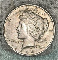 1924 Silver Peace Dollar