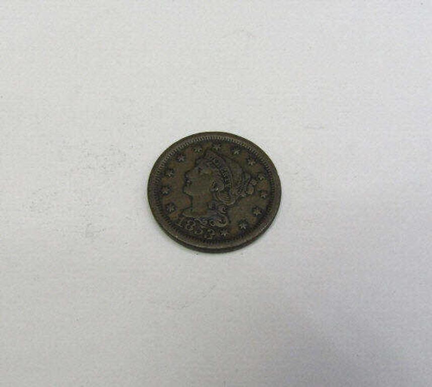 1853 Full Liberty Large Cent