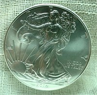 2016 UNC American Silver Eagle Dollar Coin, 1oz