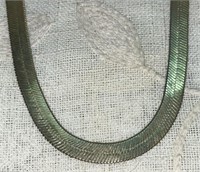 14kt Italy YG Double Herringbone Necklace