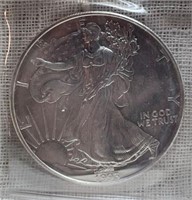 1993 UNC Silver American Eagle Dollar Coin, 1oz